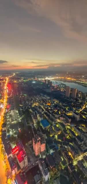 这真是让我万万没想到,湖南邵阳的全景拍摄,深夜景色更加迷人